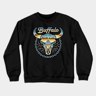 Head skull buffalo Crewneck Sweatshirt